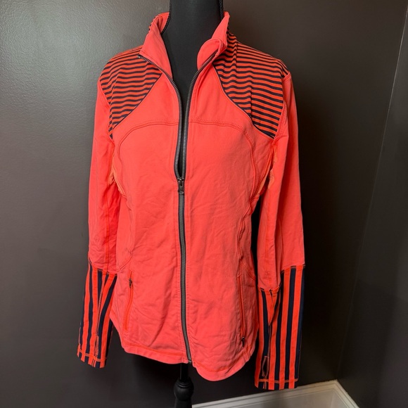 lululemon athletica Jackets & Blazers - Lululemon Athletica Coral and Navy full zip training jacket
